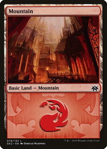 Mountain (079) - Ravnica Allegiance: Guild Kits (GK2) #79 - Land Magic: The Gathering Trading Card