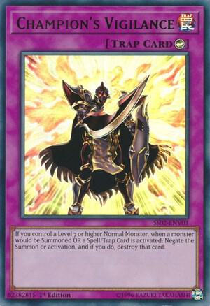 Champion's Vigilance trading card from Speed Duel Decks: Duelists of Tomorrow Champion's Vigilance - Speed Duel Decks: Duelists of Tomorrow YuGiOh trading card