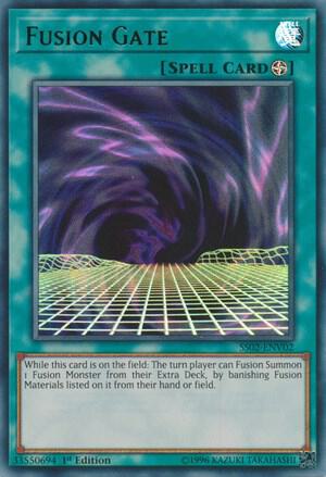 Fusion Gate trading card from Speed Duel Decks: Duelists of Tomorrow Fusion Gate - Speed Duel Decks: Duelists of Tomorrow YuGiOh trading card