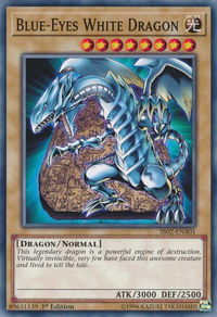 Blue-Eyes White Dragon - Speed Duel Decks: Duelists of Tomorrow (SS02) #SS02-ENA01 - Common / Short Print YuGiOh Trading Card