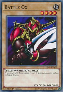 Battle Ox - Speed Duel Decks: Duelists of Tomorrow (SS02) #SS02-ENA02 - Common / Short Print YuGiOh Trading Card