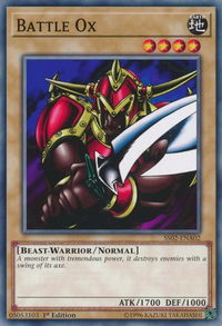 Battle Ox - Speed Duel Decks: Duelists of Tomorrow (SS02) #SS02-ENA02 - Common / Short Print YuGiOh Trading Card