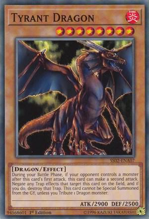 Tyrant Dragon trading card from Speed Duel Decks: Duelists of Tomorrow Tyrant Dragon - Speed Duel Decks: Duelists of Tomorrow YuGiOh trading card