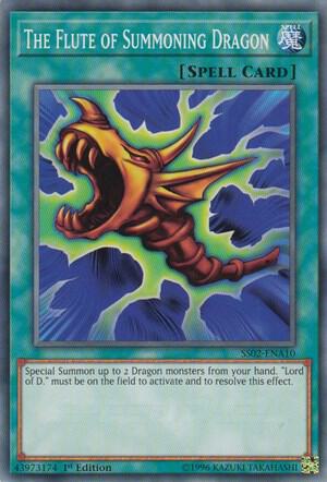 The Flute of Summoning Dragon trading card from Speed Duel Decks: Duelists of Tomorrow The Flute of Summoning Dragon - Speed Duel Decks: Duelists of Tomorrow YuGiOh trading card