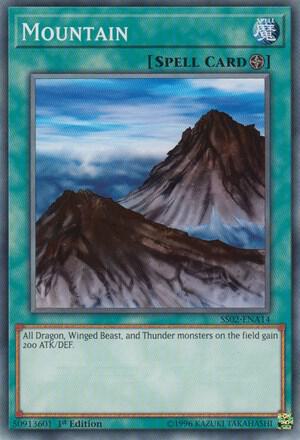 Mountain trading card from Speed Duel Decks: Duelists of Tomorrow Mountain - Speed Duel Decks: Duelists of Tomorrow YuGiOh trading card