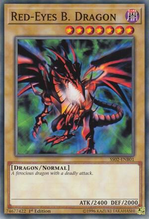 Red-Eyes B. Dragon trading card from Speed Duel Decks: Duelists of Tomorrow Red-Eyes B. Dragon - Speed Duel Decks: Duelists of Tomorrow YuGiOh trading card