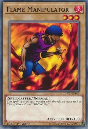 Flame Manipulator trading card from Speed Duel Decks: Duelists of Tomorrow Flame Manipulator - Speed Duel Decks: Duelists of Tomorrow YuGiOh trading card