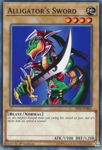 Alligator's Sword - Speed Duel Decks: Duelists of Tomorrow (SS02) #SS02-ENB05 - Common / Short Print YuGiOh Trading Card