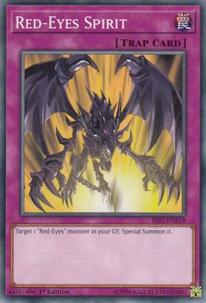 Red-Eyes Spirit trading card from Speed Duel Decks: Duelists of Tomorrow Red-Eyes Spirit - Speed Duel Decks: Duelists of Tomorrow YuGiOh trading card