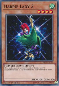 Harpie Lady 2 - Speed Duel Decks: Duelists of Tomorrow (SS02) #SS02-ENC02 - Common / Short Print YuGiOh Trading Card