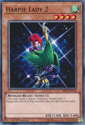 Harpie Lady 2 trading card from Speed Duel Decks: Duelists of Tomorrow Harpie Lady 2 - Speed Duel Decks: Duelists of Tomorrow YuGiOh trading card