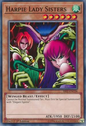 Harpie Lady Sisters trading card from Speed Duel Decks: Duelists of Tomorrow Harpie Lady Sisters - Speed Duel Decks: Duelists of Tomorrow YuGiOh trading card