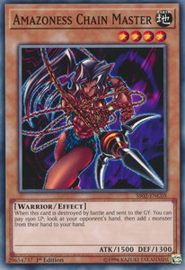 Amazoness Chain Master - Speed Duel Decks: Duelists of Tomorrow (SS02) #SS02-ENC05 - Common / Short Print YuGiOh Trading Card