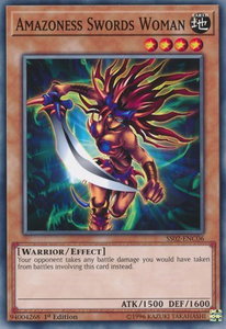 Amazoness Swords Woman - Speed Duel Decks: Duelists of Tomorrow (SS02) #SS02-ENC06 - Common / Short Print YuGiOh Trading Card