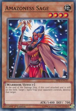 Amazoness Sage trading card from Speed Duel Decks: Duelists of Tomorrow Amazoness Sage - Speed Duel Decks: Duelists of Tomorrow YuGiOh trading card