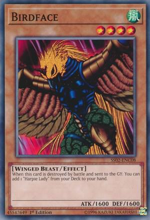 Birdface trading card from Speed Duel Decks: Duelists of Tomorrow Birdface - Speed Duel Decks: Duelists of Tomorrow YuGiOh trading card