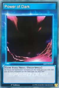 Power of Dark - Speed Duel Decks: Destiny Masters (SS01) #SS01-ENAS1 - Common / Short Print YuGiOh Trading Card