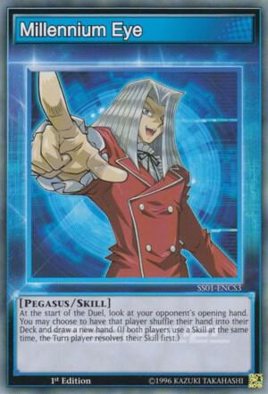 Millennium Eye trading card from Speed Duel Decks: Destiny Masters Millennium Eye - Speed Duel Decks: Destiny Masters YuGiOh trading card