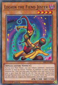 Legion the Fiend Jester - Speed Duel Decks: Destiny Masters (SS01) #SS01-ENA05 - Common / Short Print YuGiOh Trading Card
