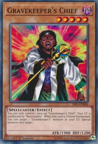 Gravekeeper's Chief - Speed Duel Decks: Destiny Masters (SS01) #SS01-ENB04 - Common / Short Print YuGiOh Trading Card