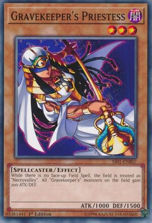 Gravekeeper's Priestess - Speed Duel Decks: Destiny Masters YuGiOh trading card