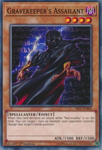 Gravekeeper's Assailant - Speed Duel Decks: Destiny Masters (SS01) #SS01-ENB06 - Common / Short Print YuGiOh Trading Card