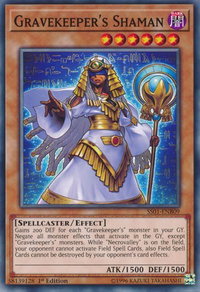 Gravekeeper's Shaman - Speed Duel Decks: Destiny Masters (SS01) #SS01-ENB09 - Common / Short Print YuGiOh Trading Card