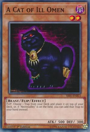 A Cat of Ill Omen trading card from Speed Duel Decks: Destiny Masters A Cat of Ill Omen - Speed Duel Decks: Destiny Masters YuGiOh trading card