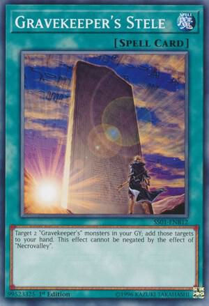 Gravekeeper's Stele - Speed Duel Decks: Destiny Masters YuGiOh trading card