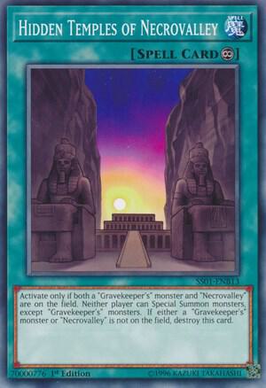 Hidden Temples of Necrovalley - Speed Duel Decks: Destiny Masters YuGiOh trading card