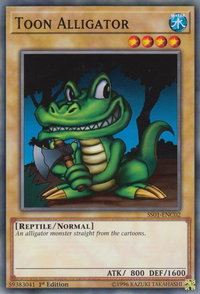Toon Alligator - Speed Duel Decks: Destiny Masters (SS01) #SS01-ENC02 - Common / Short Print YuGiOh Trading Card