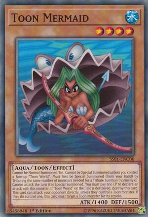 Toon Mermaid trading card from Speed Duel Decks: Destiny Masters Toon Mermaid - Speed Duel Decks: Destiny Masters YuGiOh trading card