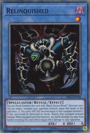 Relinquished trading card from Speed Duel Decks: Destiny Masters Relinquished - Speed Duel Decks: Destiny Masters YuGiOh trading card