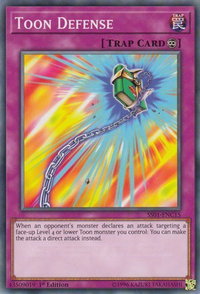 Toon Defense - Speed Duel Decks: Destiny Masters (SS01) #SS01-ENC15 - Common / Short Print YuGiOh Trading Card