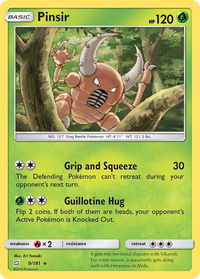 Pinsir - SM - Team Up (SM9) #9/181 - Rare Pokémon Trading Card