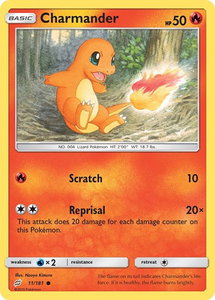 Charmander (11) - SM - Team Up (SM9) #11/181 - Common Pokémon Trading Card