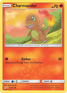 Charmander (12) - SM - Team Up (SM9) #12/181 - Common Pokémon Trading Card