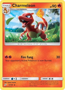 Charmeleon - SM - Team Up (SM9) #13/181 - Uncommon Pokémon Trading Card