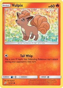 Vulpix - SM - Team Up (SM9) #15/181 - Common Pokémon Trading Card