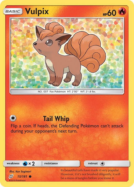 Vulpix - SM - Team Up Pokémon trading card