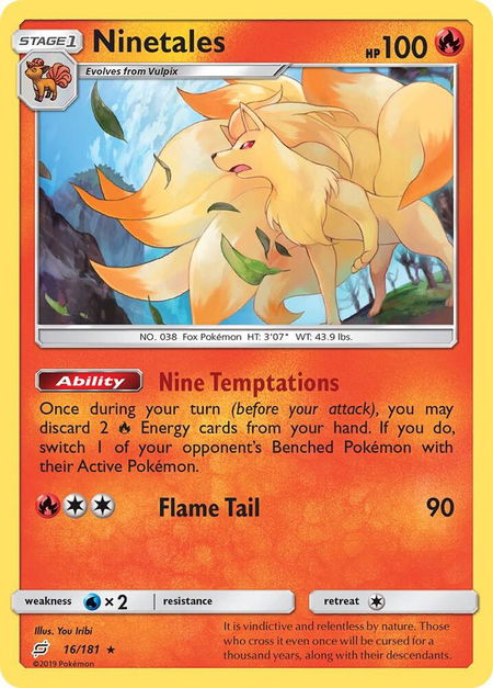 Ninetales - SM - Team Up Pokémon trading card