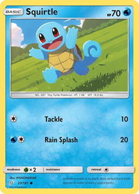 Squirtle (23) - SM - Team Up (SM9) #23/181 - Common Pokémon Trading Card