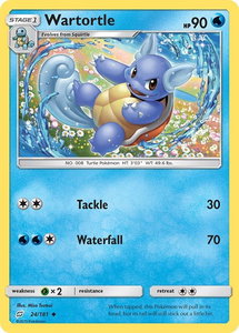 Wartortle - SM - Team Up (SM9) #24/181 - Uncommon Pokémon Trading Card