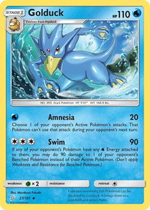 Golduck - SM - Team Up (SM9) #27/181 - Uncommon Pokémon Trading Card