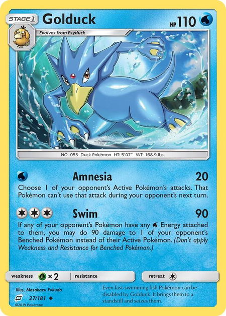 Golduck - SM - Team Up Pokémon trading card