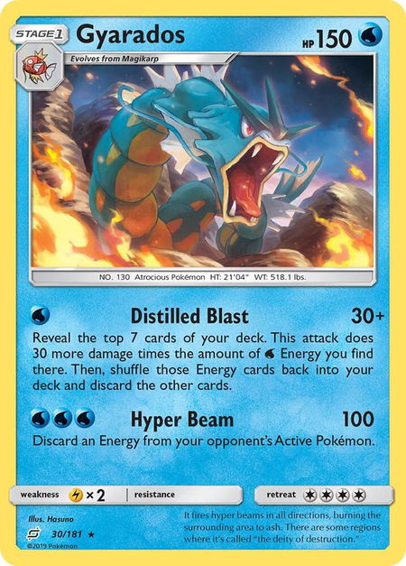 Gyarados - SM - Team Up Pokémon trading card