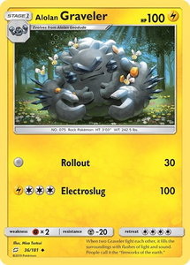 Alolan Graveler - SM - Team Up (SM9) #36/181 - Uncommon Pokémon Trading Card