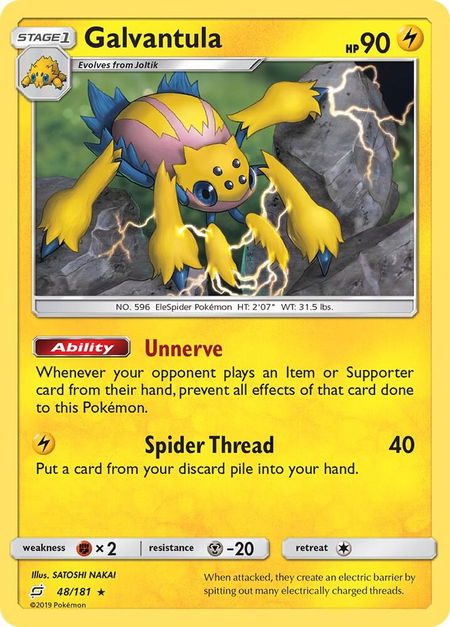 Galvantula - SM - Team Up Pokémon trading card
