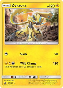 Zeraora - SM - Team Up (SM9) #52/181 - Holo Rare Pokémon Trading Card