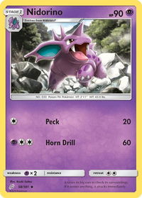 Nidorino - SM - Team Up (SM9) #58/181 - Uncommon Pokémon Trading Card
